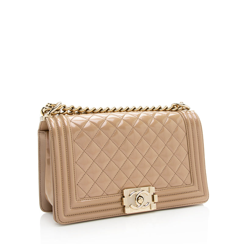 Chanel Iridescent Shiny Calfskin Old Medium Boy Bag (SHF-18440) – LuxeDH
