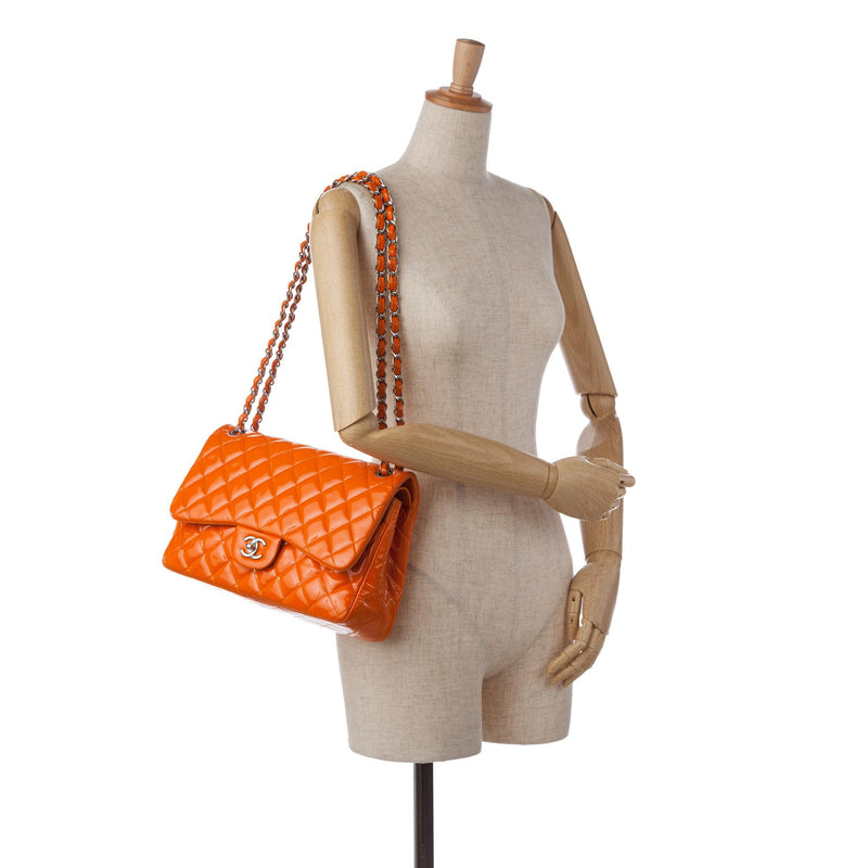 chanel vintage patent bag purse