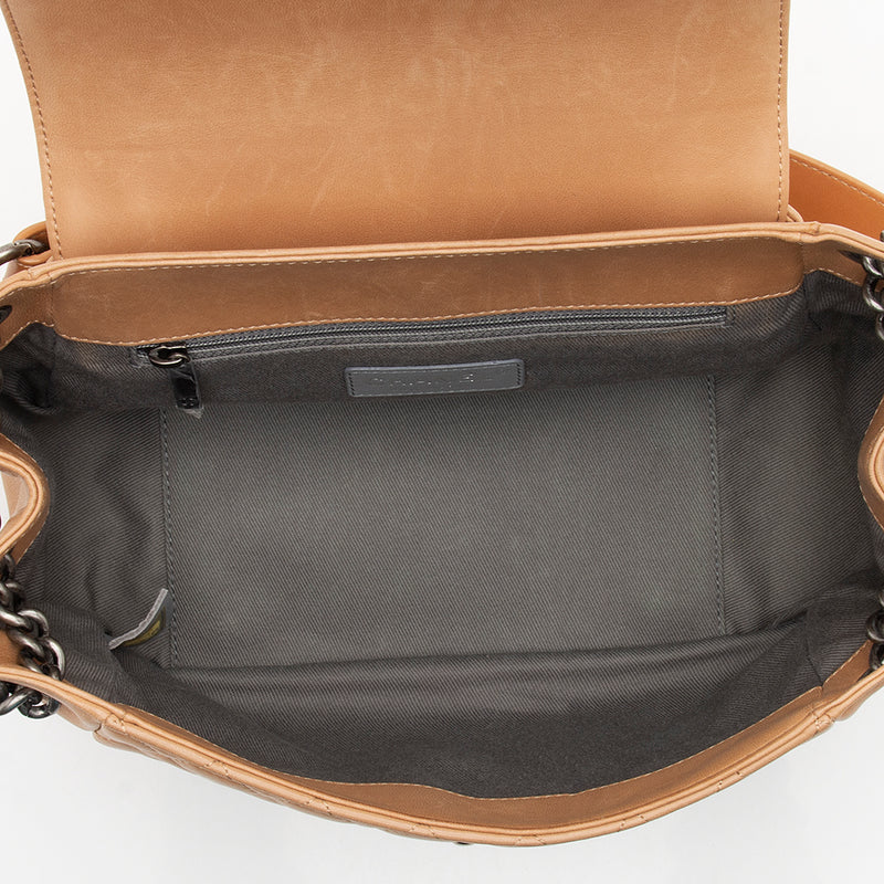 Chanel Lambskin Accordion Boy Chain Shoulder Bag (SHF-11685)