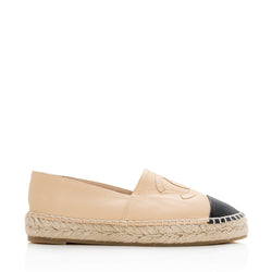 Leather espadrilles Chanel Beige size 39 EU in Leather - 21641148