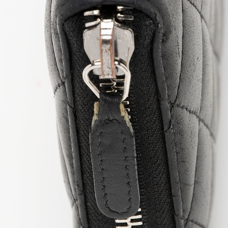 Chanel Lambskin CC Zip Around Wallet (SHF-20789)