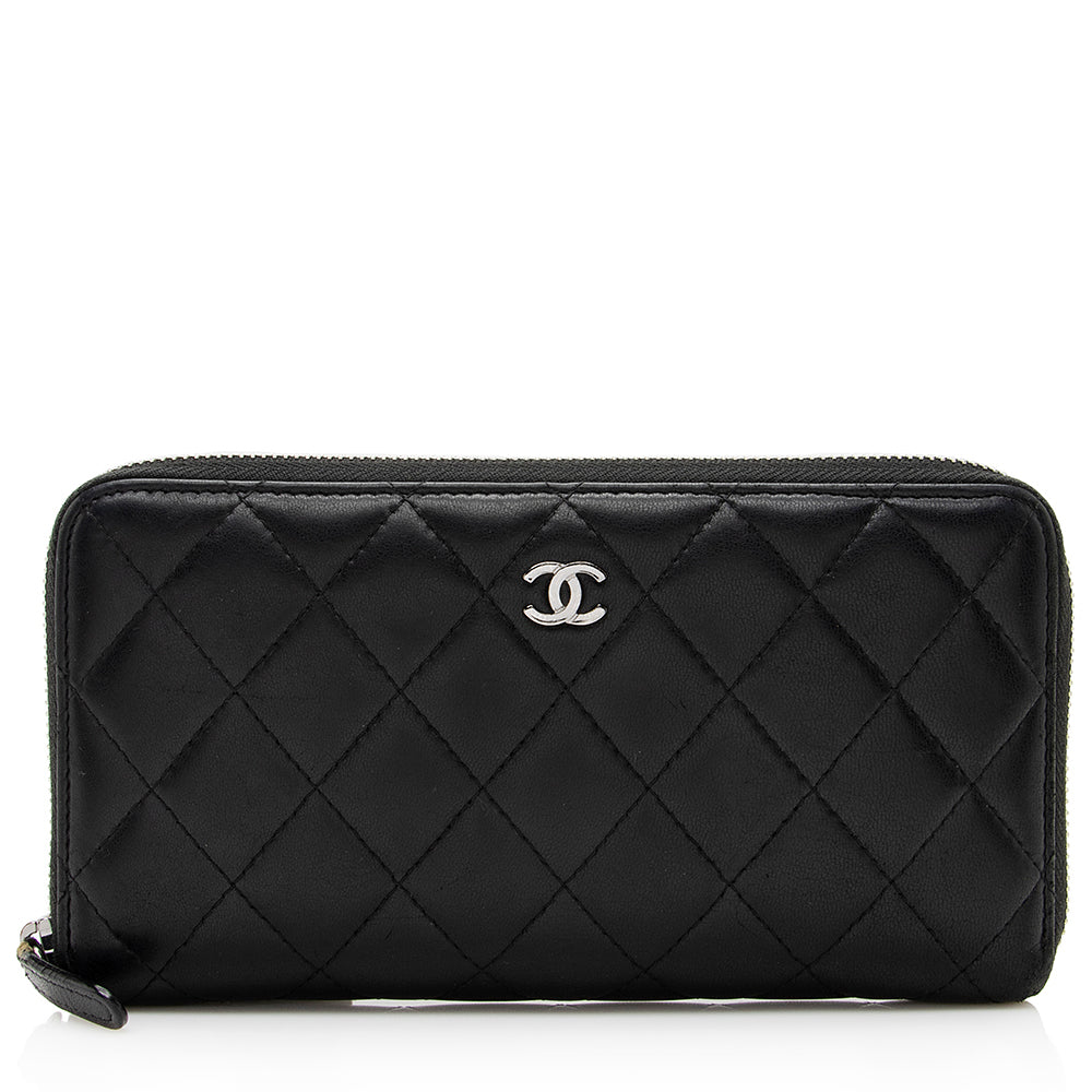 Chanel Quilted Lambskin CC Compact Wallet (SHF-19448) – LuxeDH