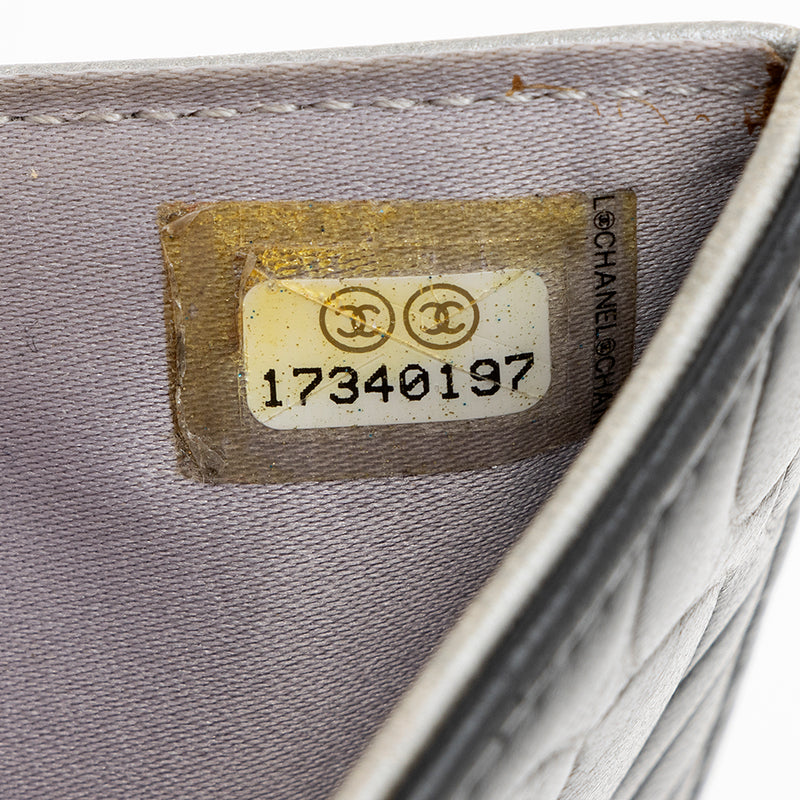 Chanel Lambskin Camelia Compact Wallet (SHF-16247)