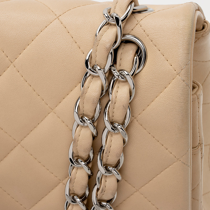 Chanel Lambskin Classic Jumbo Double Flap Bag (SHF-18599)