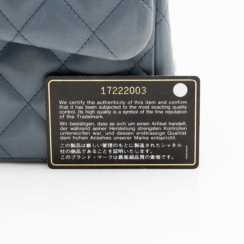 Chanel Lambskin Classic Jumbo Double Flap Bag (SHF-21471)