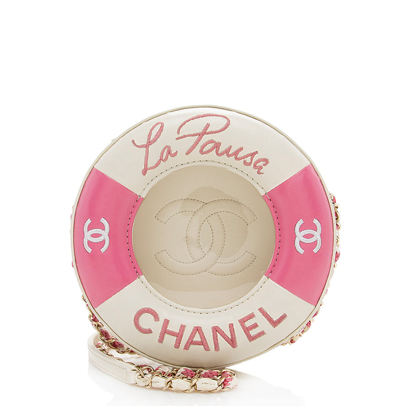 Chanel 2019 Coco Lifesaver Small Round Bag w/ Tags - White Crossbody Bags,  Handbags - CHA310783