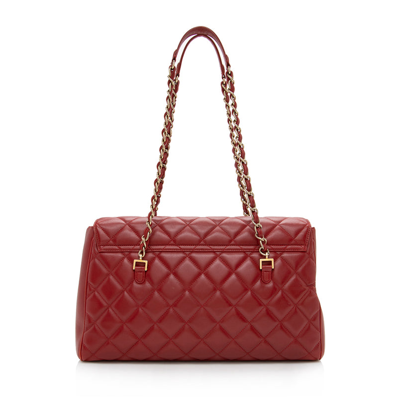 Chanel Lambskin Flap CC Shoulder Bag (SHF-15063) – LuxeDH