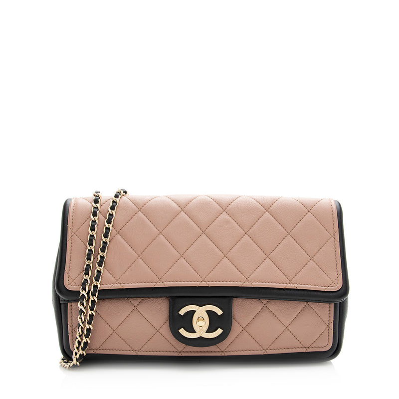Chanel Vintage Lambskin Classic Medium Double Flap Bag (SHF-20208