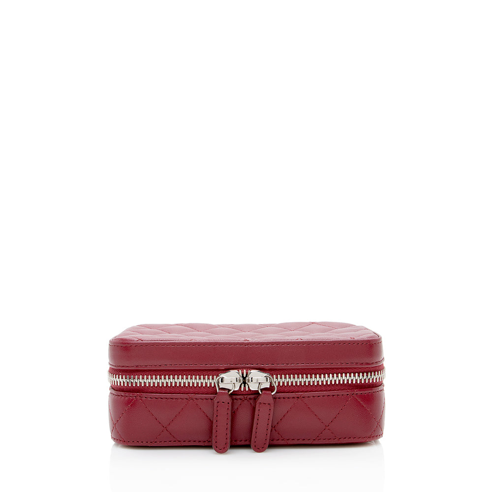 Chanel Lambskin Jewelry Case (SHF-15403)
