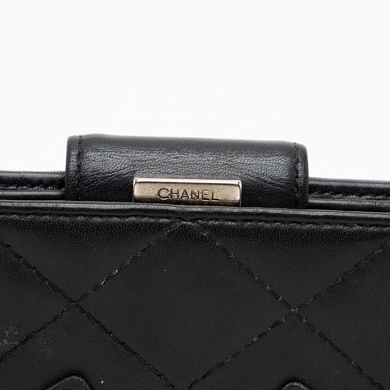 Chanel Lambskin Ligne Cambon French Purse Wallet (SHF-15533)