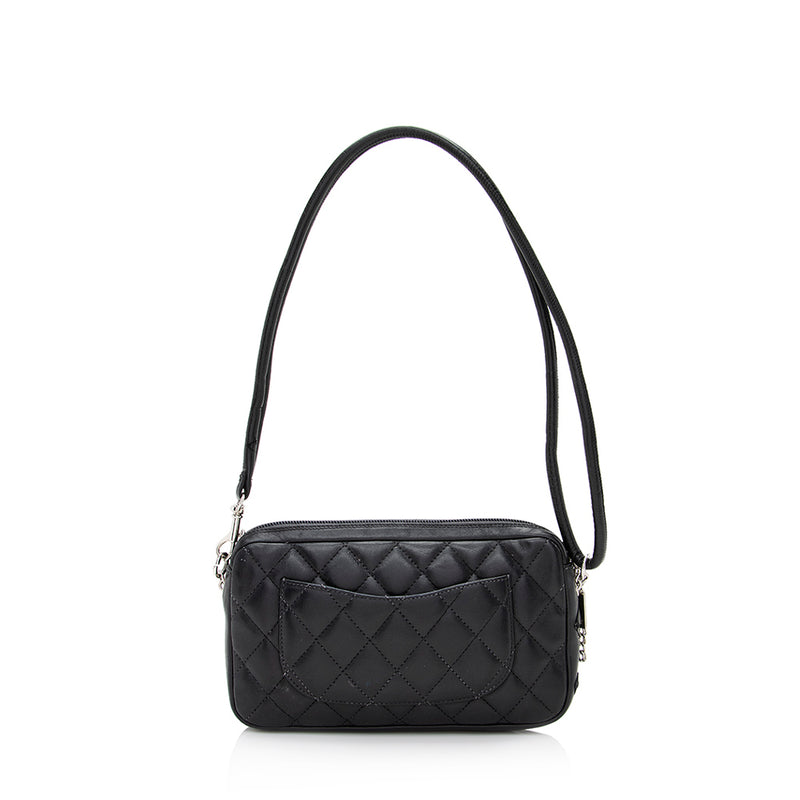 Chanel Lambskin Ligne Cambon Pochette Shoulder Bag (SHF-21049) – LuxeDH