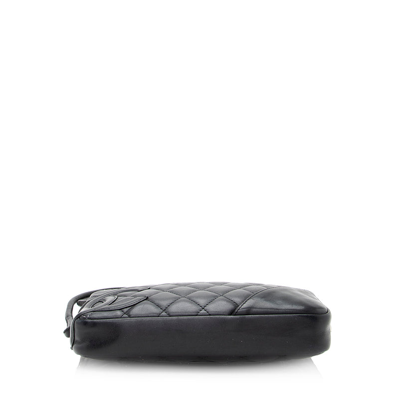Chanel Lambskin Ligne Cambon Pochette Shoulder Bag (SHF-21049)
