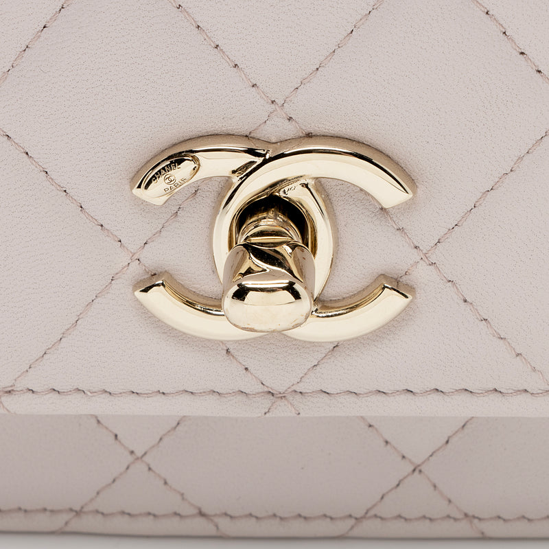 Chanel Lambskin Trendy CC Card Holder on Chain (SHF-AyLl9n)