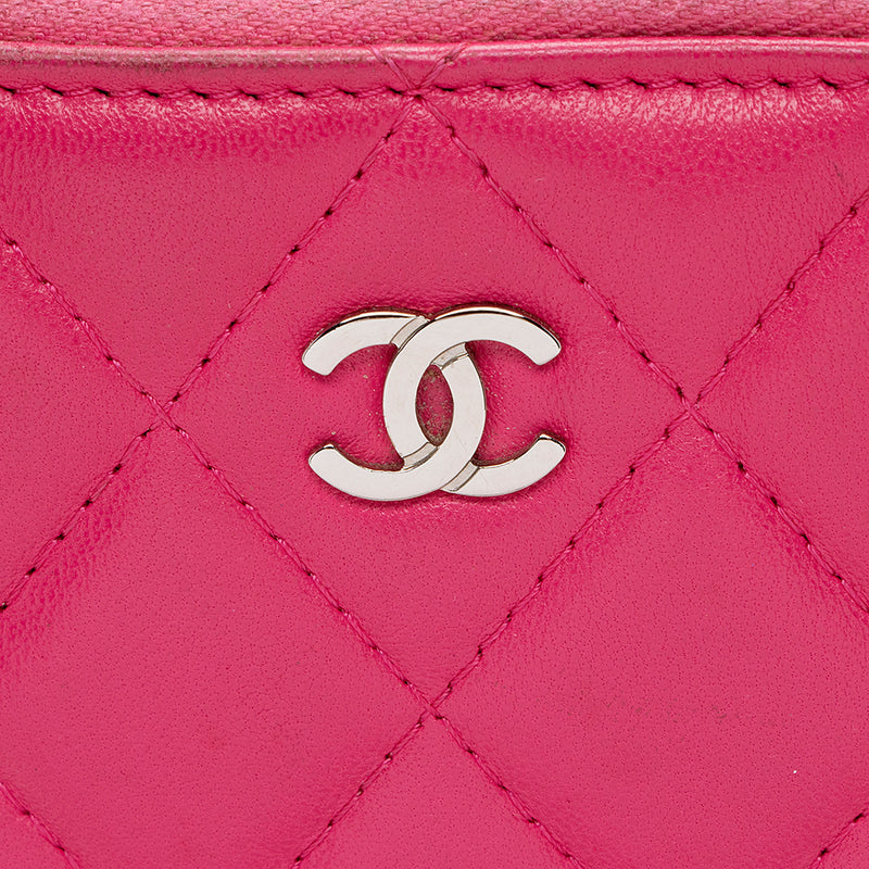 Chanel Lambskin Zip Around Organizer Large Wallet - FINAL SALE