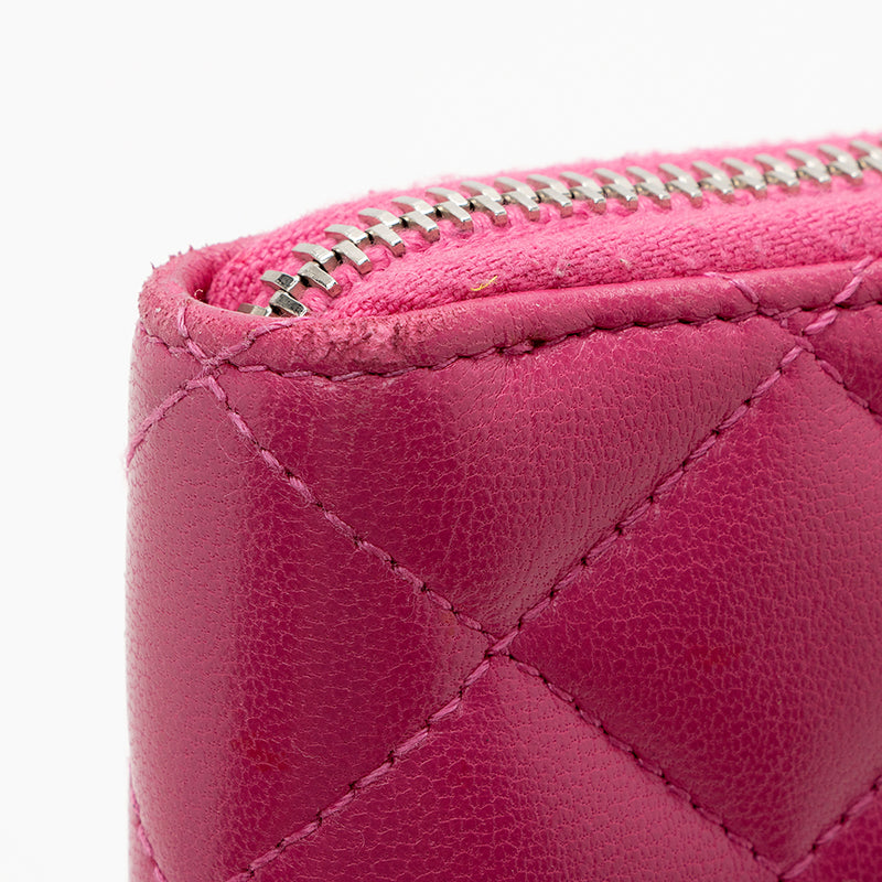 Chanel Lambskin CC Zip Around Wallet - FINAL SALE (SHF-16439) – LuxeDH