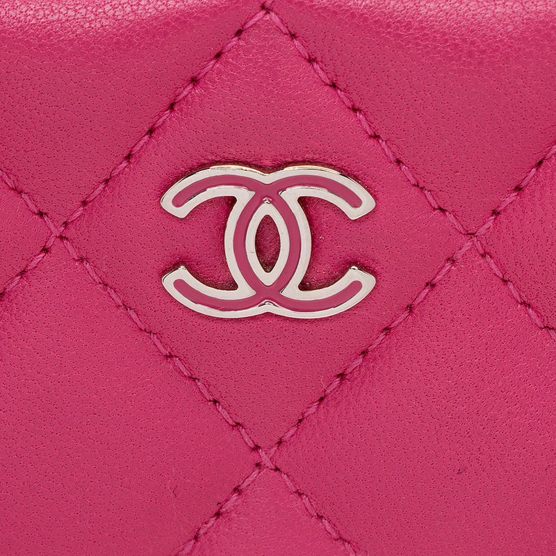 Chanel Lambskin CC Zip Around Wallet - FINAL SALE (SHF-16439)
