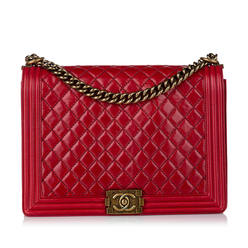 red large chanel bag