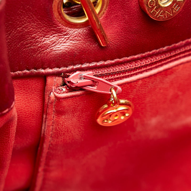 Chanel Matelasse Lambskin Leather Shoulder Bag (SHG-37875)