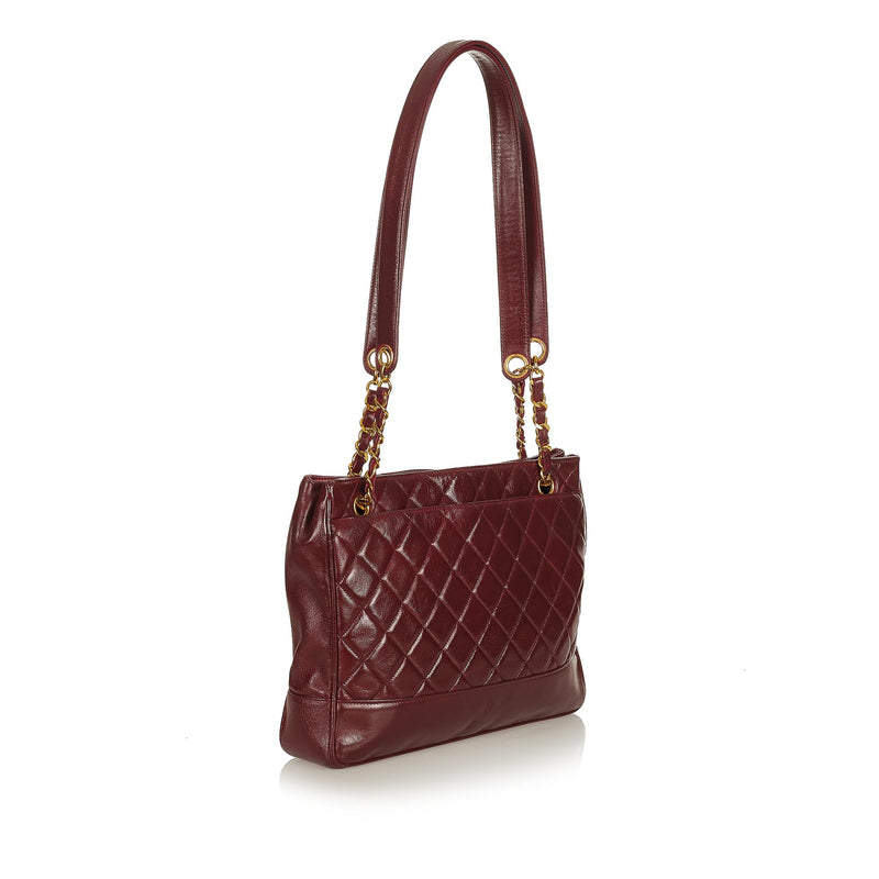 Chanel Matelasse Lambskin Leather Shoulder Bag (SHG-37875)