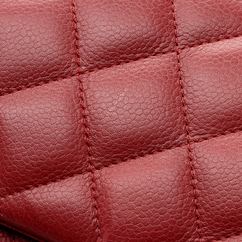 Chanel Matte Caviar Lambskin Jumbo Double Flap Bag (SHF-18309) – LuxeDH