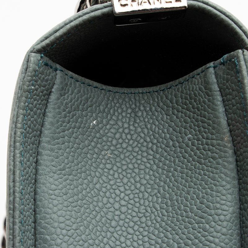 Chanel Matte Caviar Leather Old Medium Boy Bag - FINAL SALE (SHF-18101)