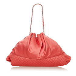 Chanel Melrose Cabas Satin Shoulder Bag (SHG-27672)
