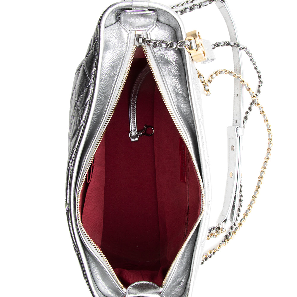 Chanel Metallic Aged Calfskin Gabrielle Medium Hobo - FINAL SALE (SHF-18942)