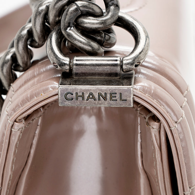 Chanel Metallic Glazed Calfskin Large Boy Bag (SHF-14938)