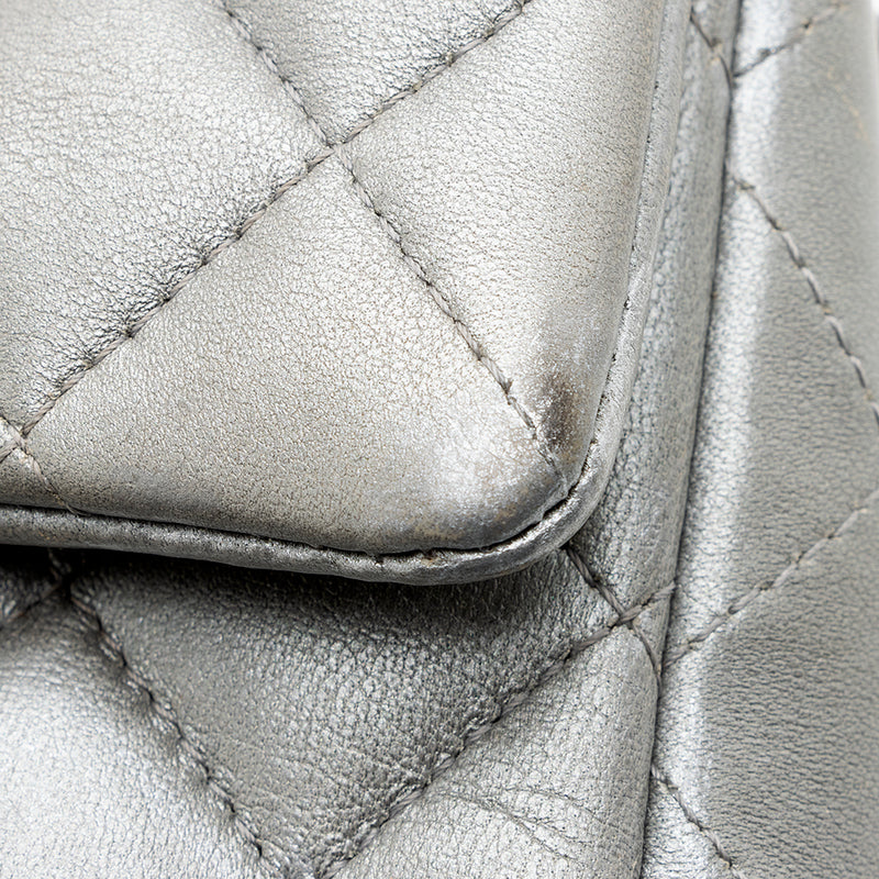 Chanel Metallic Lambskin Rectangular Mini Flap Bag (SHF-20482)