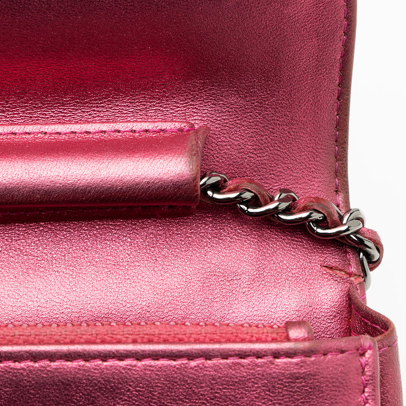 Boy Chanel Metallic Zip Around Wallets