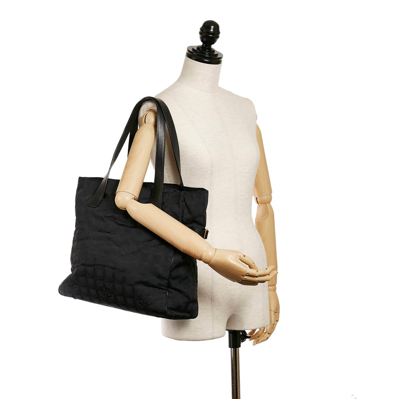 Chanel Large Travel Line Tote in Black