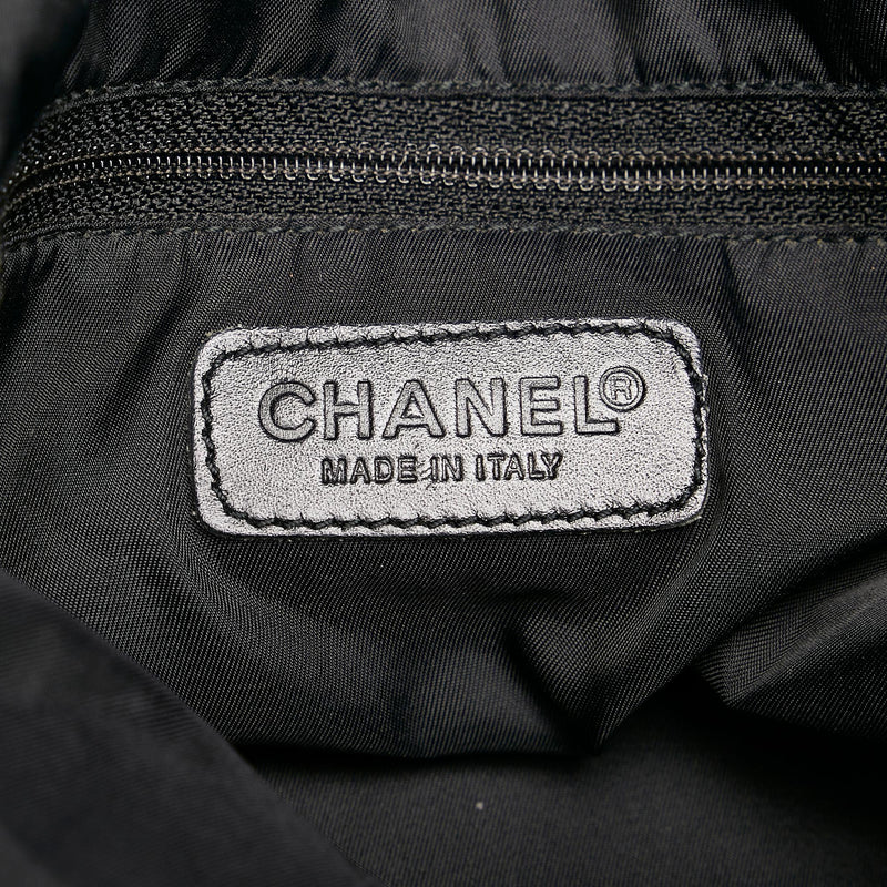 CHANEL, Bags, Chanel Black Nylon Cc New Travel Line Tote