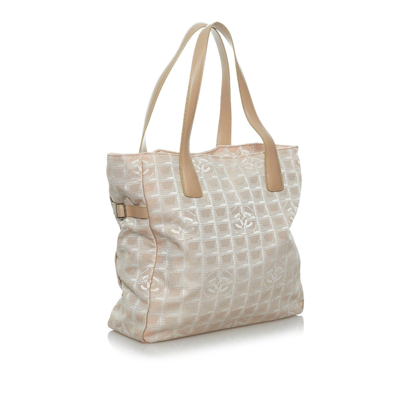 beige chanel canvas tote