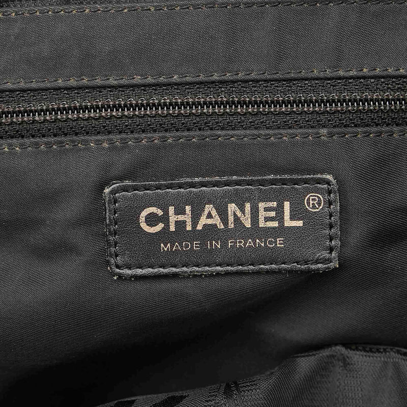 CHANEL, Bags, Chanel Black Nylon Cc New Travel Line Tote