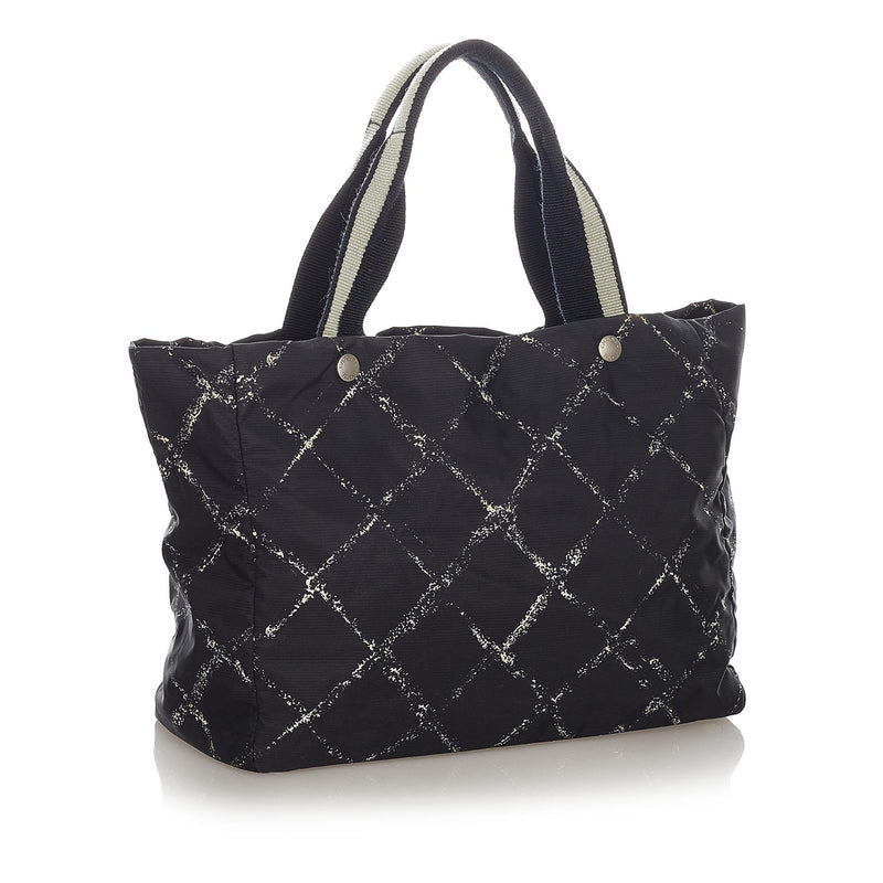 Chanel Old Travel Line Nylon Tote Bag (SHG-22879)