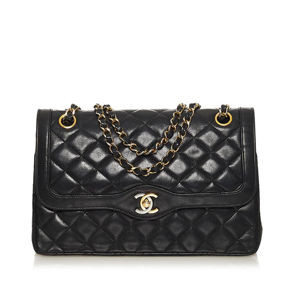 Chanel Paris Limited Edition Lambskin Double Flap Bag (SHG-35234)