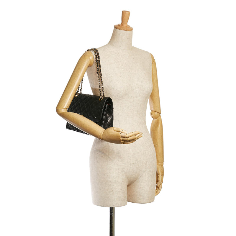 Chanel Paris Limited Edition Lambskin Double Flap Bag (SHG-35234)