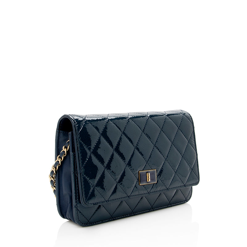 Chanel Patent Leather 2.55 Reissue Wallet on Chain Bag (SHF-15920
