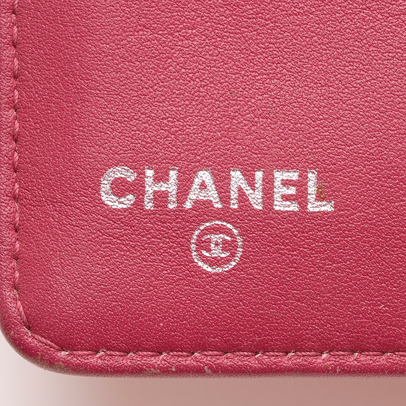 Chanel Patent Leather Camellia CC L-Double Wallet (SHF-20612) – LuxeDH