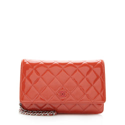 Chanel Patent Leather Classic Wallet on Chain Bag (SHF-14961)
