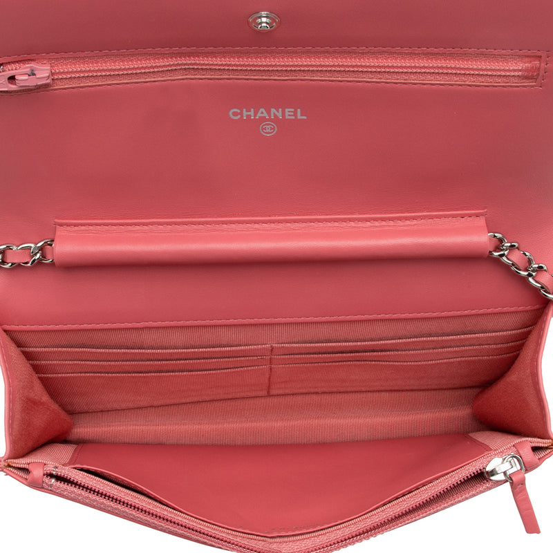 Chanel Patent Leather Classic Wallet on Chain Bag (SHF-16937)