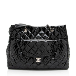 Chanel Patent Leather Coco Shine Large Tote (SHF-23461)