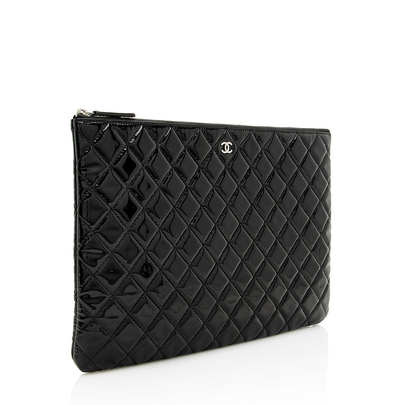 Chanel Quilted Lambskin Clutch Bag- O Case