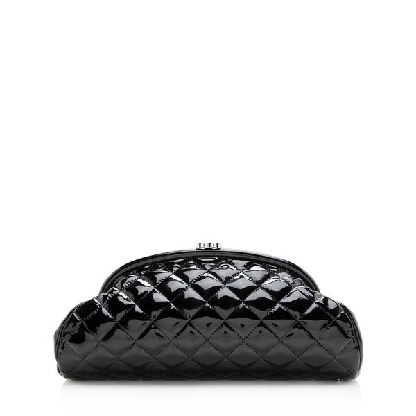 Chanel Patent Leather Timeless Clutch (SHF-20874)