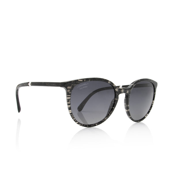 CHANEL CH5477 Women's Cat's Eye Sunglasses, Black/Grey at John Lewis &  Partners