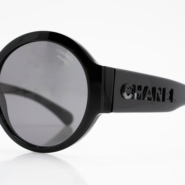 Chanel Polarized Round Sunglasses (SHF-18742)