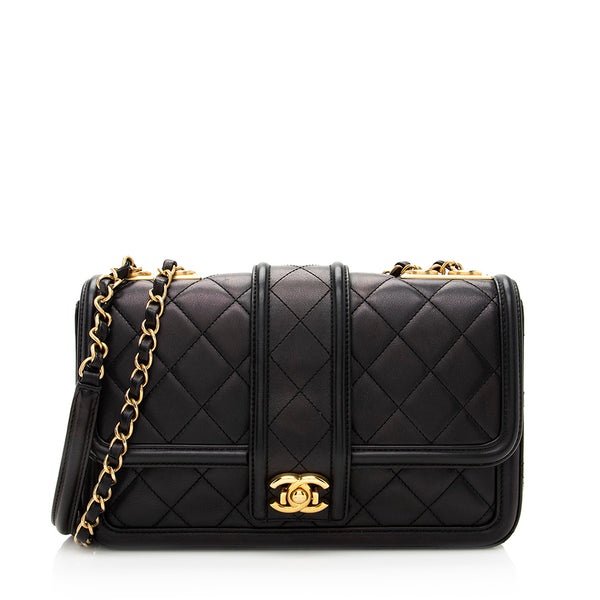 Chanel Quilted Calfskin Elegant Flap Bag (SHF-19763)