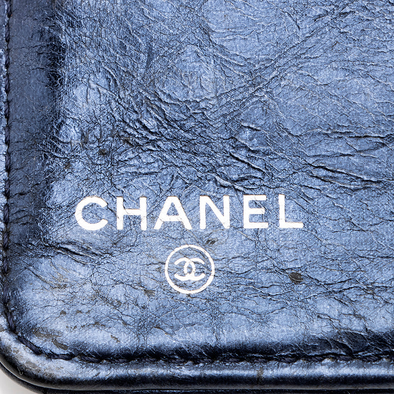 Chanel Quilted Metallic Calfskin Reissue Yen Wallet - FINAL SALE (SHF-18687)