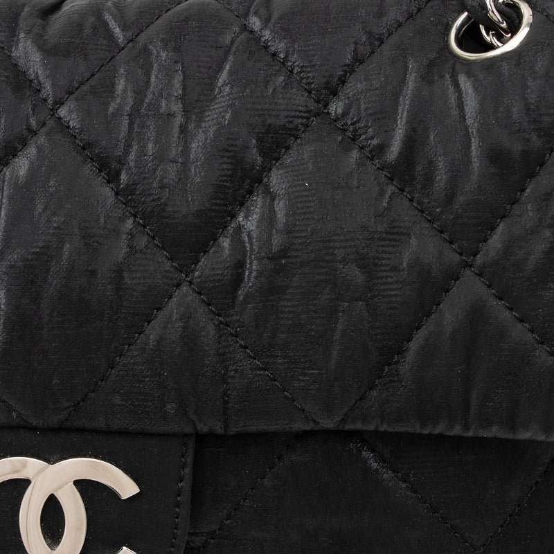 Chanel Quilted Coated Canvas Le Marais Ligne Flap Bag (SHF-oc9sFy)