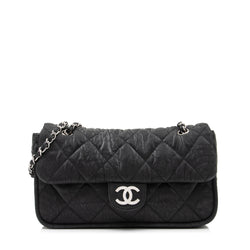 Chanel Quilted Coated Canvas Le Marais Ligne Flap Bag (SHF-oc9sFy) – LuxeDH